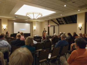 Dr. Tisa Wenger speaking at convocation